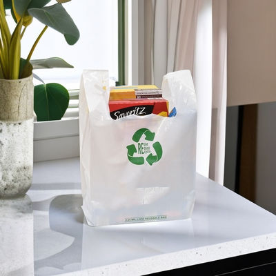 PLA compostabile, biodegradabile, sacchetti di cellulosa T-shirt per supermercati