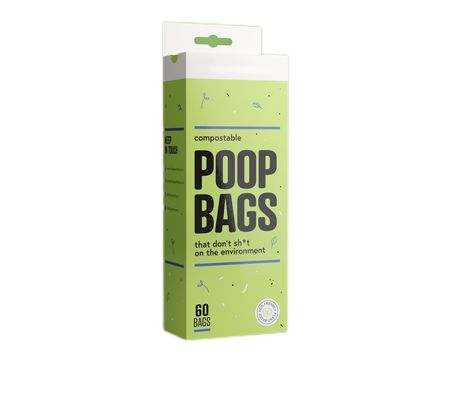 sacchetti di cacca di cane in plastica biodegradabile stampati su misura per la vendita