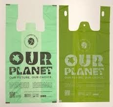 Logo personalizzato T-shirt compostabile per la casa, per l'industria e per il supermercato