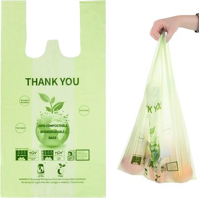 Borsa di plastica compostabile per magliette