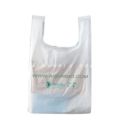 Imballaggio As4736 Sacchetti alimentari compostabili con maniglie in plastica poli