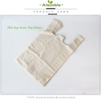 Imballaggio As4736 Sacchetti alimentari compostabili con maniglie in plastica poli