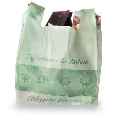 Sacchetti di plastica trasparente biodegradabili organici, rotolo EN13432 Approvato