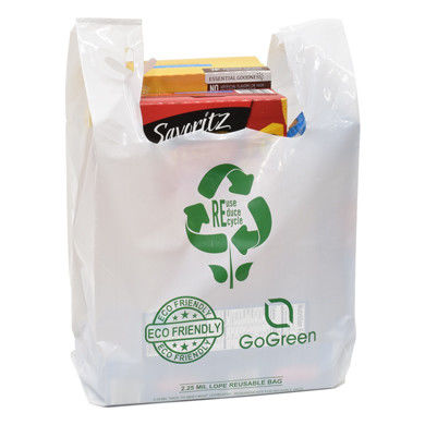 Borsa per acquisti biodegradabile T-shirt borse di compost piccole