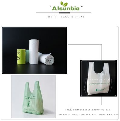 Bolle di trasporto eco pieghevoli compostabili in plastica a fusoliera