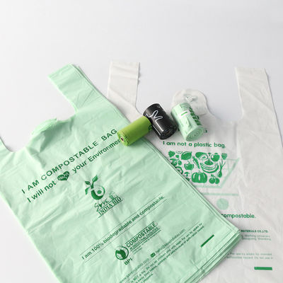 Piccoli sacchetti per la spesa biodegradabili compostabili PBAT Amido di mais per alimenti