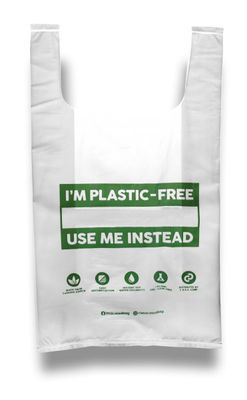 Borsa da shopping biodegradabile 100% compostabile PLA per alimenti frutta certificata BPI