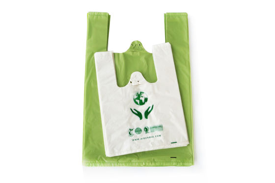 Borsa da shopping biodegradabile 100% compostabile PLA per alimenti frutta certificata BPI