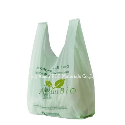 OEM sacchetto per la spesa biodegradabile PBAT PLA amido di mais EN13432 Standard