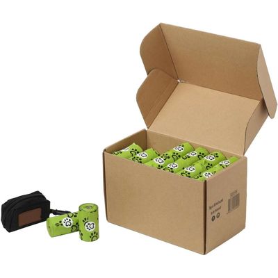 100pcs/roll 2,6 galloni 10l maniglia-tie biodegradabile compostabile rifiuti di cucina spazzatura sacchetti per rifiuti
