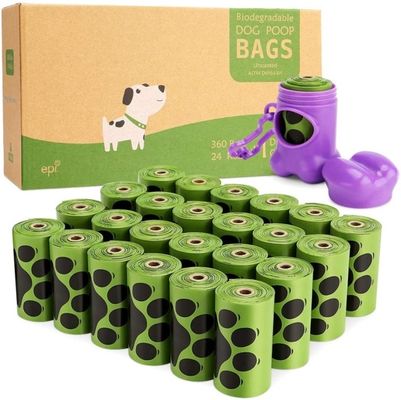 100pcs/roll 2,6 galloni 10l maniglia-tie biodegradabile compostabile rifiuti di cucina spazzatura sacchetti per rifiuti