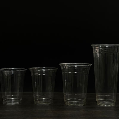 Coppe di plastica usa e getta Birra tazza pla tazza bevanda fredda Tè al latte personalizzato 12 16 21 oz Biodegradabile tazza