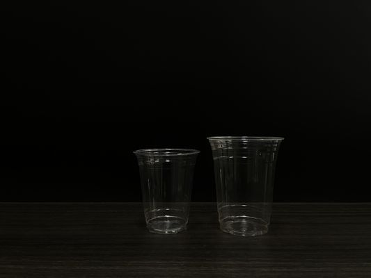 Coppe di plastica usa e getta Birra tazza pla tazza bevanda fredda Tè al latte personalizzato 12 16 21 oz Biodegradabile tazza