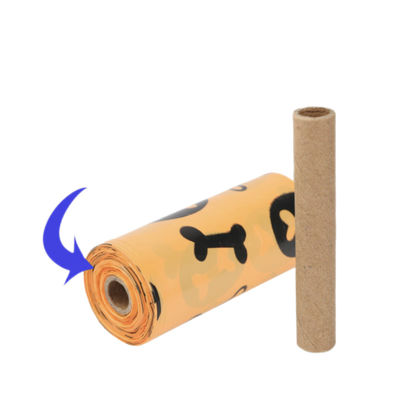 oem moq 10000 rotoli vendita all'ingrosso spazzatura stampata per cani sacchetti di plastica per cani