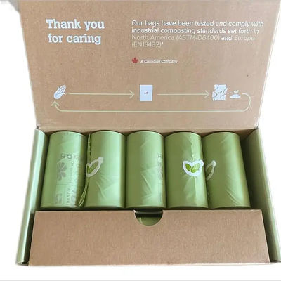 100% biodegradabile, compostabile, per animali domestici, sacchetto di cacca, sacchetti di rifiuti per cani, certificato di compost Bpi Ok