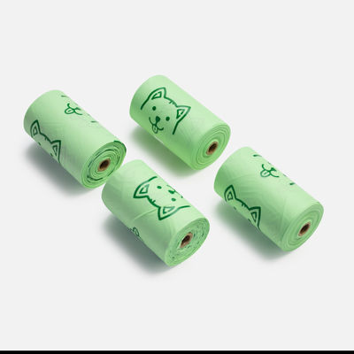 PBAT Biodegradable Custom Poly Bags Rolls per feci per cani
