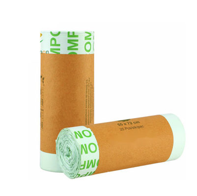 Compostabili organici contenitori di rifiuti sacchetti di amido di mais in blocco ODM