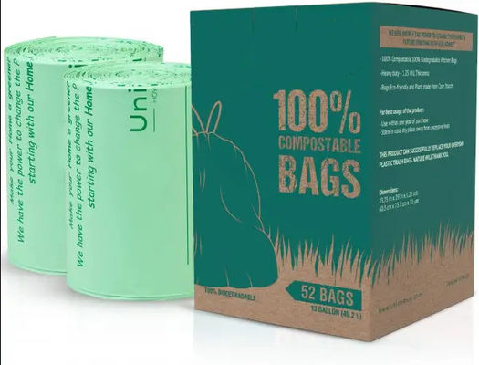 BPI certificato per i sacchetti per contenitori di compost ecocompostabili