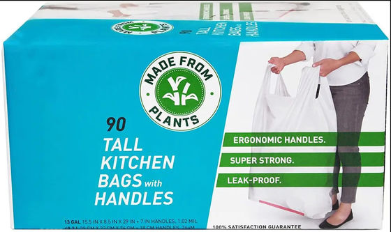 Home Plastico compostabile contenitori di cestini sacchetti 30L En13432 Certificato