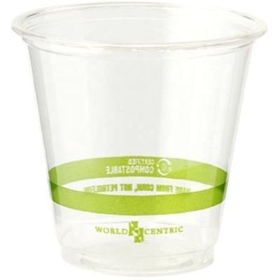 Tazze PLA biodegradabili compostabili trasparenti per tè al caffè soda