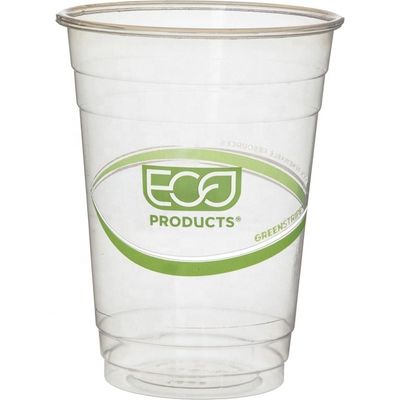 Tazze di PLA biodegradabili a parete singola Tazze compostabili da 16 oz