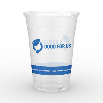 Logo personalizzato Biodegradabile PLA Coppe 12 oz Acqua di Caffè