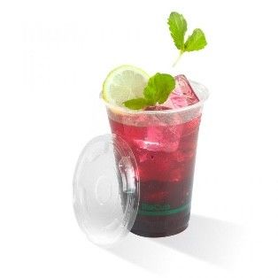 Logo personalizzato Biodegradabile PLA Coppe 12 oz Acqua di Caffè