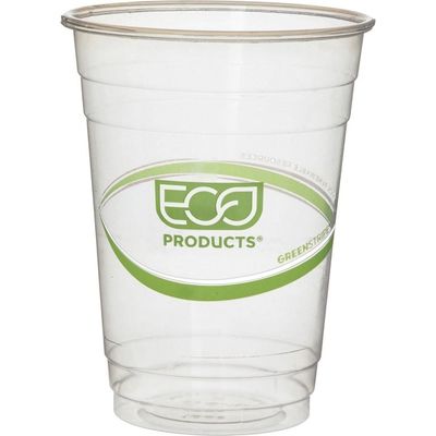 Logo personalizzato Biodegradabile PLA Coppe 12 oz Acqua di Caffè
