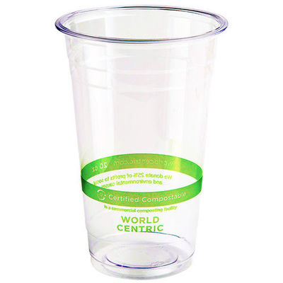 Coppa fredda compostabile per feste 10oz 12oz Logo personalizzato