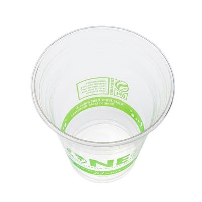 Coppa fredda compostabile per feste 10oz 12oz Logo personalizzato