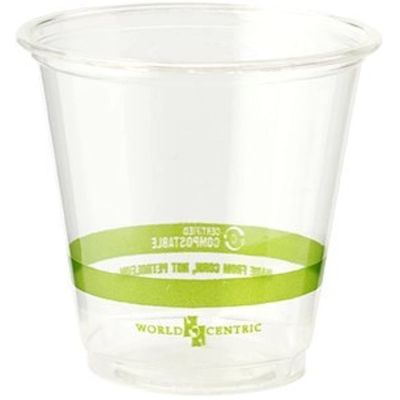 PLA Biocompostabili Tazze trasparenti con coperchio 16 oz Tazza di tè al latte da bere