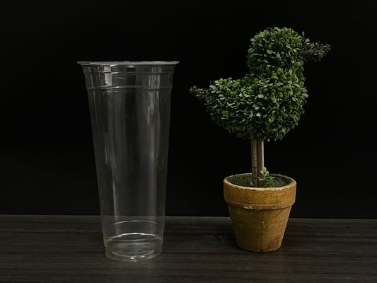 OEM Tazze di caffè trasparenti sostenibili Tazze di plastica biologica in grandi quantità