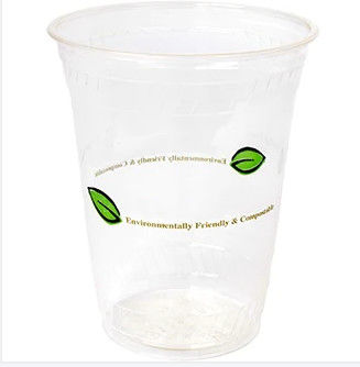 Coppe di PLA biodegradabili compostabili su misura 9 oz per ristoranti