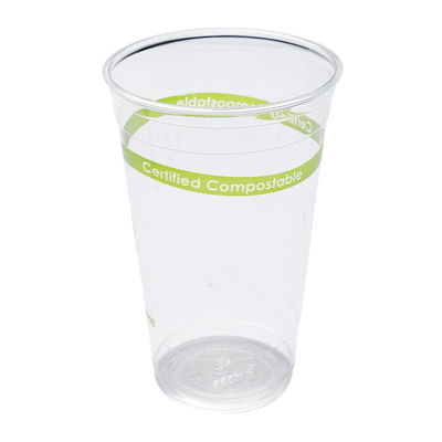 Coppe di plastica biodegradabili e compostabili per bevande fredde