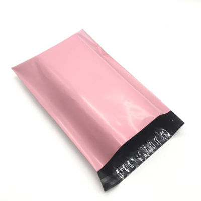 Borsa di posta compostabile in poliesteri stampati su misura Nero Rosa Blu